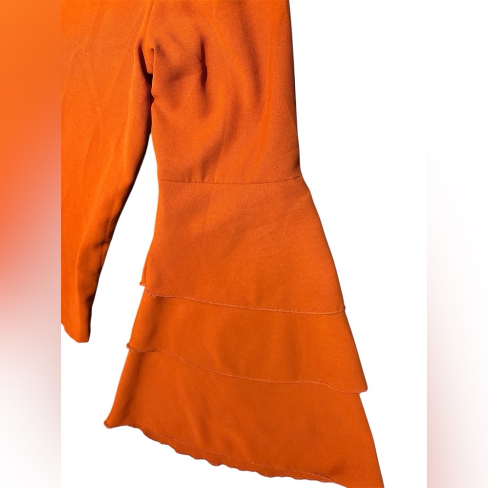 SHEIN Bright Orange Long Sleeve Top - Picture 3 of 10